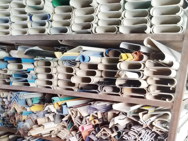 PVC塑胶型材仓库